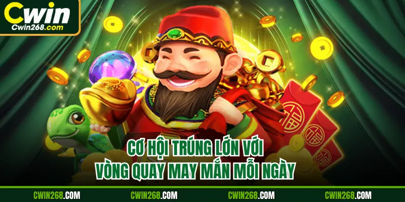 Cơ hội trúng lớn với vòng quay may mắn mỗi ngày